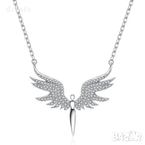 Дамско колие с висулка феникс, снимка 2 - Колиета, медальони, синджири - 48002188