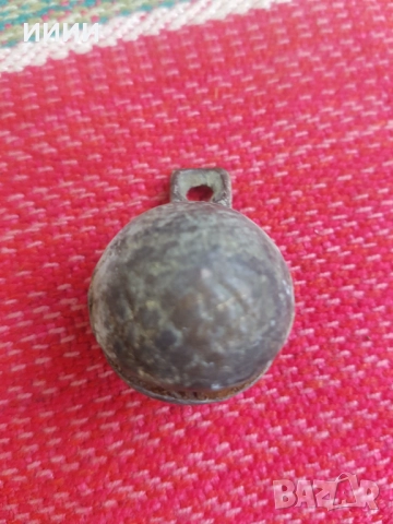 Бронзова хлопка звънец орехче 7, снимка 3 - Антикварни и старинни предмети - 52836981
