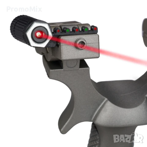 Прашка с лазер Relaxdays 10042993 Спортна прашка с мишени, снимка 7 - Други спортове - 50779332