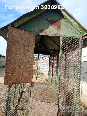 Продавам метален кош за съхранение на цавевица или за отглеждане на животни , снимка 2 - За птици - 52565117