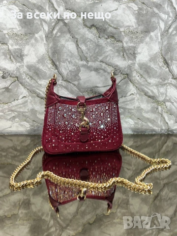 Gucci Дамска Чанта С Кристали Гучи - Налични Различни Цветове Код SK541, снимка 6 - Чанти - 53050620