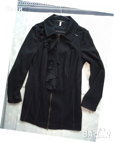 Елегантно черно сако / палто  Kensol, снимка 2 - Палта, манта - 29274460