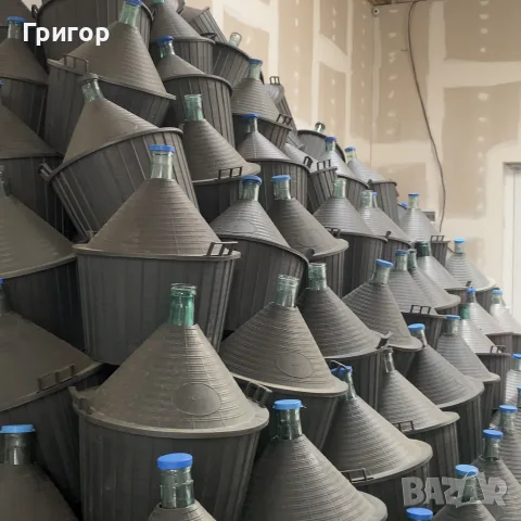 СТЪКЛЕНИ ДАМAДЖАНИ ЗА ВИНО И РАКИЯ , снимка 3 - Други стоки за дома - 55853954