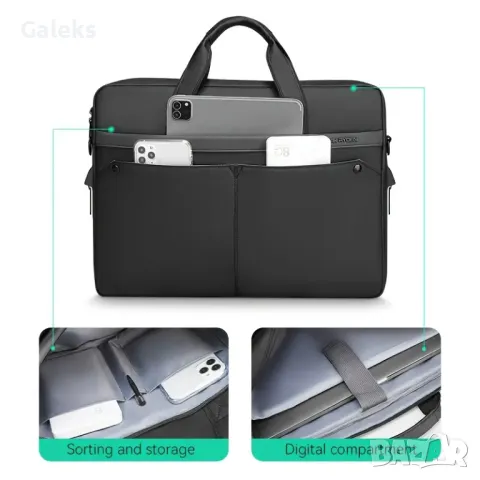 Мъжко луксозно офис куфарче за Лаптоп MARK RYDEN*/ Бизнес чанта от Оксфорд материя!, снимка 18 - Чанти - 49353125