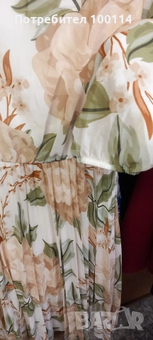 Рокля на цветя надолу солей, снимка 4 - Рокли - 54008606