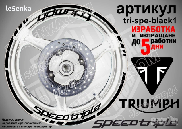 Triumph Speed Triple кантове и надписи за джанти, снимка 2 - Аксесоари и консумативи - 43148080