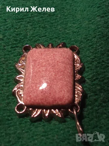 РЕТРО БИЖУ ПЕНДАНТ ВИНТИДЖ СТИЛ АРТ-КЕРАМИКА 16646, снимка 9 - Колиета, медальони, синджири - 31283176