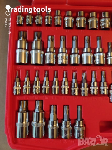 NEILSEN TOOLS Master Star Socket Set 60бр Вложки c Битове комплект, снимка 4 - Гедорета - 52852206