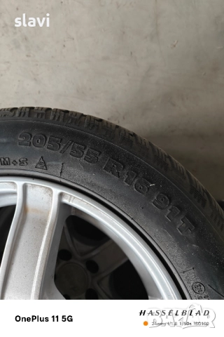 Алуминиеви джанти със зимни гуми 205/55/16, снимка 6 - Гуми и джанти - 52106470