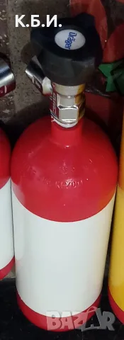 Продавам малка метална бутилка от FRG - 2,3L - 2,78 кг tara - 200 BAR - атмосфери работно налягане