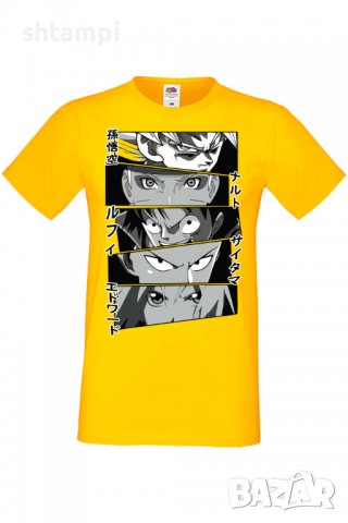 Мъжка тениска Anime Heroes Naruto Goku Luffy Sakura,Анимация,игра,Празник,Повод,, снимка 10 - Тениски - 38074950