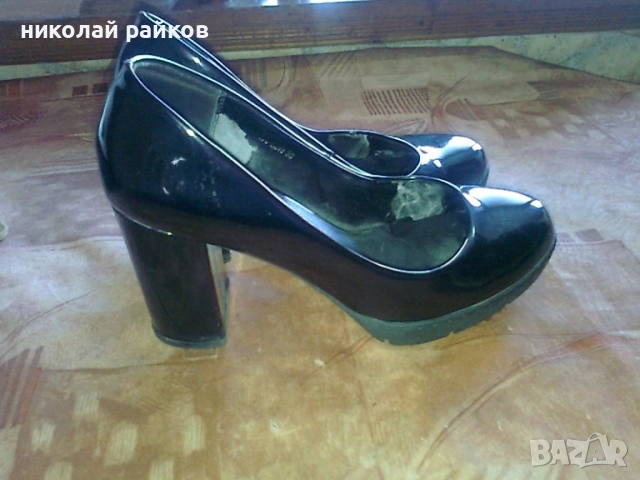 Дамски лачени обувки № 38, снимка 9 - Дамски обувки на ток - 51831646