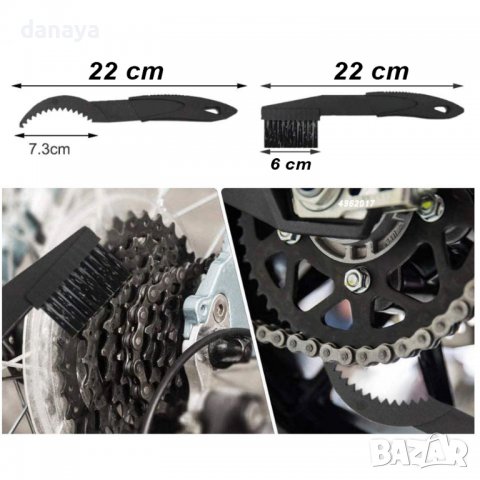 2949 Комплект четки за почистване на вериги, 3 броя, снимка 4 - Аксесоари за велосипеди - 37701261