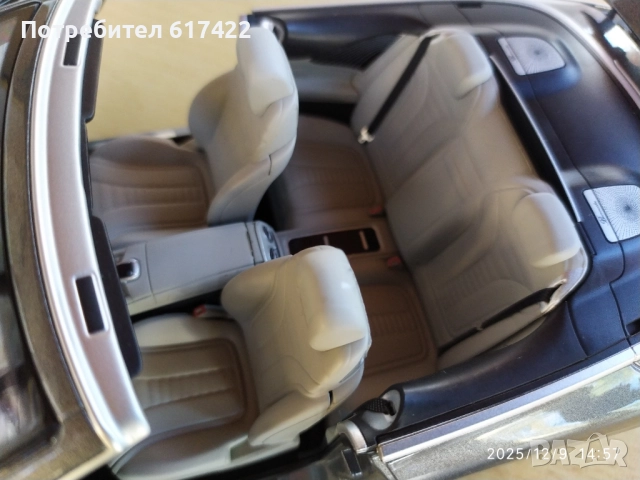 1:18 Метален модел на  Mercedes S Class Cabriolet/ C217 /2015 -Norev, снимка 11 - Колекции - 52709493