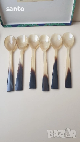 Винтиж лъжички от биволски рог, снимка 5 - Антикварни и старинни предмети - 53903922