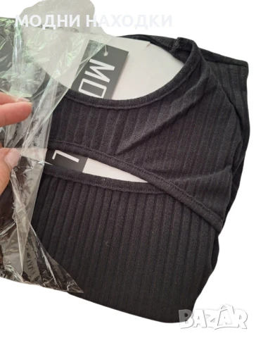 Рипсена Черна Рокля, снимка 3 - Рокли - 50775318