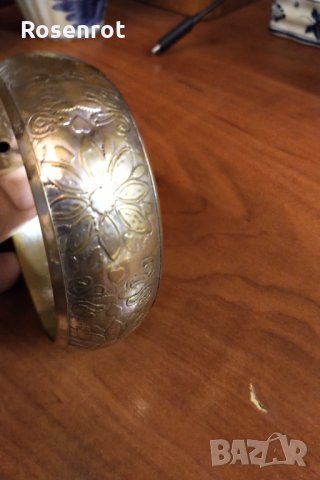  Сребърна гривна с позлата НАМАЛЕНА , снимка 5 - Гривни - 30330393