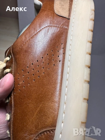 Мъжки обувки естествена кожа – 29 см стелка, отлично състояние, снимка 4 - Маратонки - 53953208