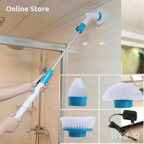 Електрическа четка за почистване на баня Spin scrubber, снимка 2 - Мопове, кофи, четки и метли - 42911559