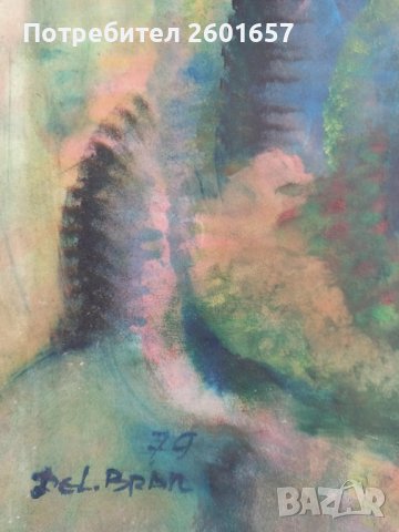 Голяма абстрактна маслена авторска картина, снимка 2 - Картини - 39988813