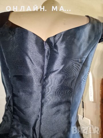 Официална Къса Тъмносиня Коктейлна  рокля  , снимка 6 - Рокли - 40269794