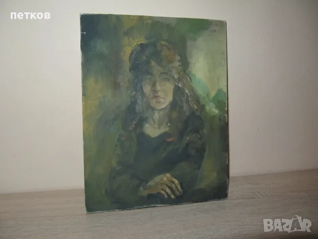 стар маслен портрет , снимка 3 - Картини - 56362549