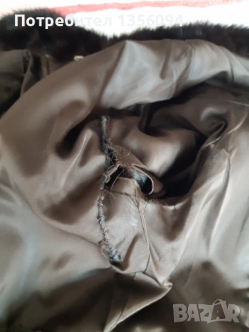 Палто от естествена кожа визон и кожа, снимка 10 - Палта, манта - 53939811