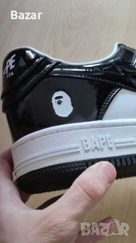Black Bape Sta Metalic Нови Мъжки Обувки Маратонки Кецове Размер 43 Номер 27.5см Стелка черни обувки, снимка 5 - Маратонки - 40361009