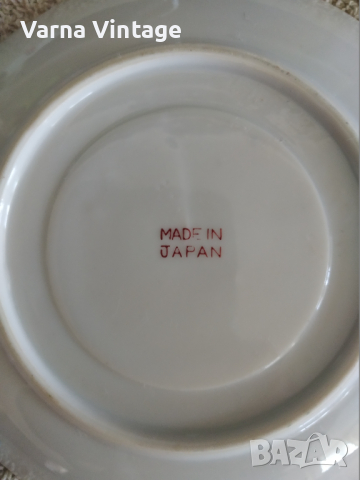 Малка колекционерска порцеланова чиния. Япония. марк., снимка 4 - Колекции - 44599180