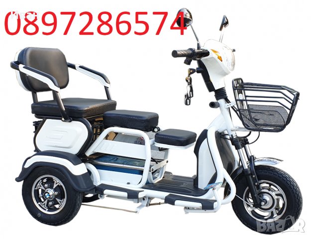 Електрическа двуместна триколка - EGV C1 с реглаж, снимка 5 - Инвалидни скутери - 29858439