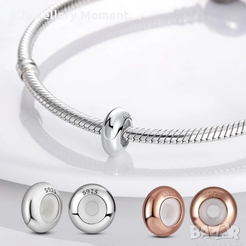 Пандора 925 талисмани стопър- 2бр, снимка 4 - Гривни - 35522290