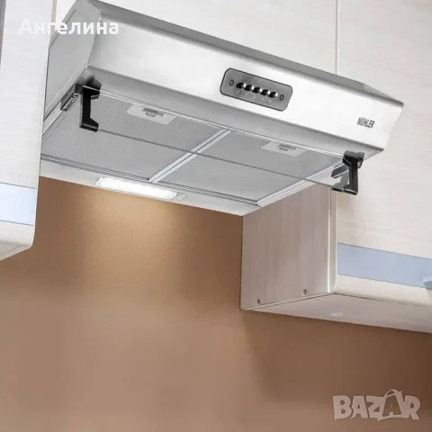 Абсорбатор Muhler AMK-2119IX, 160W, класик, INOX, 2 мотора, снимка 2 - Абсорбатори - 56115160