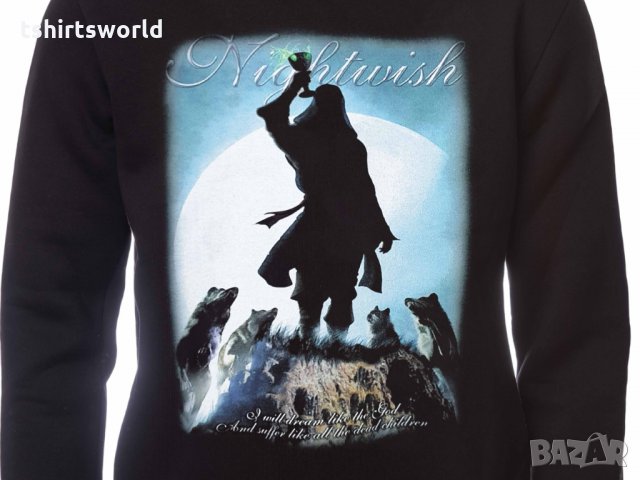Нов мъжки суичър с дигитален печат на музикалната група Nightwish, Найтуиш, снимка 5 - Суичъри - 31819648