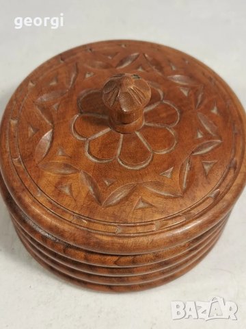 дърворезбована дървена кутия за бижута    23/2, снимка 2 - Декорация за дома - 48184260