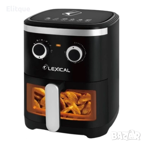 Фритюрник с горещ въздух LEXICAL LAF-3021 AirFryer 4,5l, снимка 3 - Други - 52869461