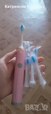 Електрически четки за зъби с 5 накрайника подарък и уред за почистване на зъбен камък, снимка 2 - Електрически самобръсначки - 49221839