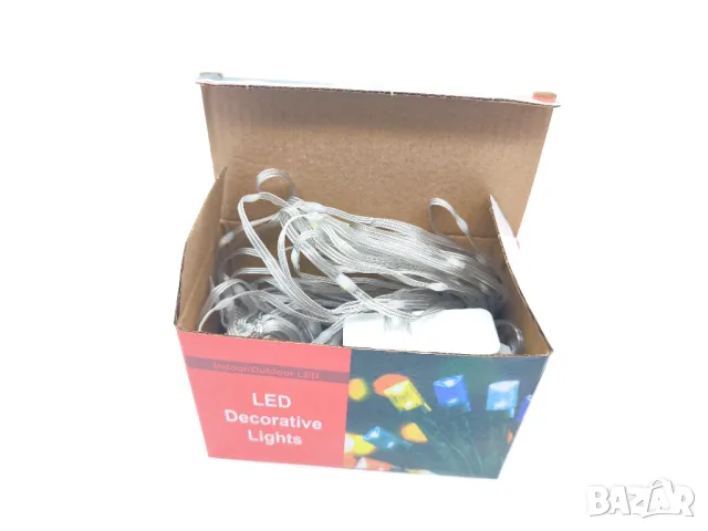 LED Коледни лампички 10 метра, снимка 2 - Лед осветление - 48232679