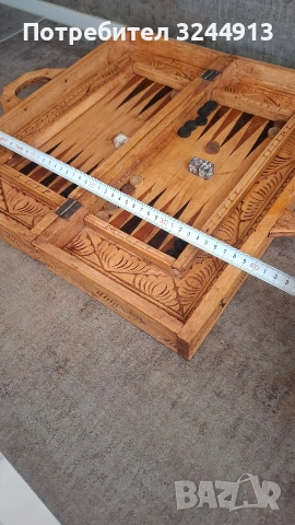 Стар дървен шах и табла , снимка 11 - Шах и табла - 54316430