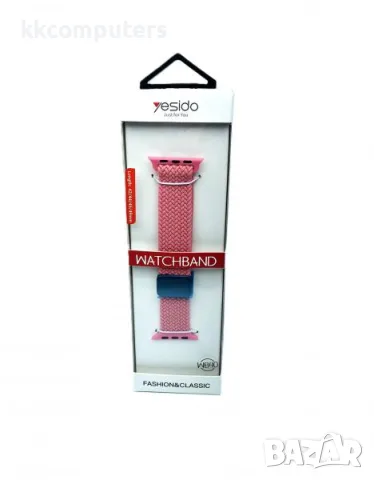 Плетена каишка Yesido WB40 / Розов / за Apple Watch 42-44-45-49mm Баркод : 3131057, снимка 2 - Каишки за часовници - 55799548