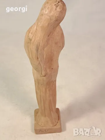 дървена статуетка Богородица с Младенеца 21/5, снимка 3 - Статуетки - 49216922
