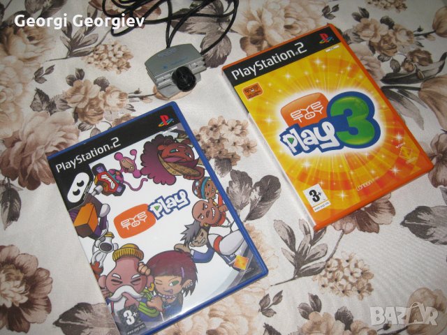 Камера за Playstaion 2 и две оригинални игри., снимка 1 - Игри за PlayStation - 29221589