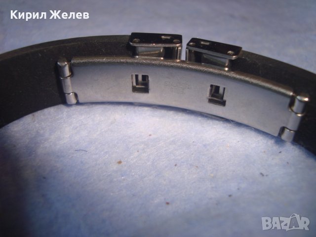 ФЕШЪН АРТ СИЛИКОНОВА СТИЛНА ГРИВНА БЛАГОРОДНА НЕРЪЖДАЕМА СТОМАНА 15523, снимка 4 - Гривни - 37064027