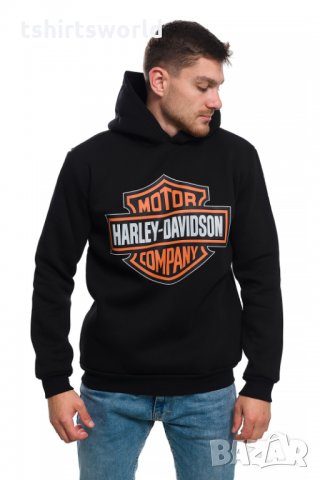 Нов мъжки суичър с трансферен печат HARLEY DAVIDSON, мотори, снимка 10 - Суичъри - 27756779