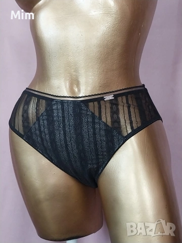  М Черна дантелена бикина , снимка 2 - Бельо - 54095061