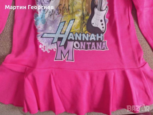 детска момичешка интересна блуза-туника с апликация, снимка 2 - Детски Блузи и туники - 39648285