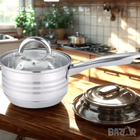 Касерола с капак Bohmann, 14см., неръжд. стомана, снимка 5 - Съдове за готвене - 52507408