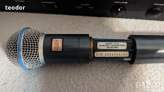 SHURE EC4 Beta58 USA-199.500Mhz, снимка 4 - Микрофони - 49525693