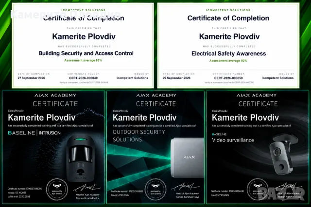 Монтаж на видеонаблюдение, снимка 3 - IP камери - 52468113