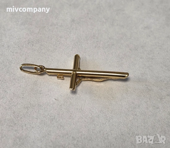 Златна висулка(кръст) 2.42гр., снимка 3 - Колиета, медальони, синджири - 54328937