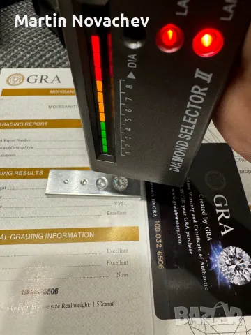 Диамант 1.5 карата , мойсанит, за бижу и подарък, снимка 7 - Други - 46061398